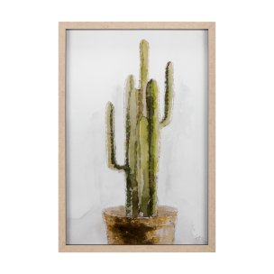 Arid Solitude II by Mercana Studio a Hand Embellished Textured Framed Art Print Matted under Glass