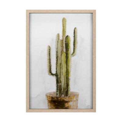 14498 - Arid Solitude II by Mercana Studio a Hand Embellished Textured Framed Art Print Matted under Glass