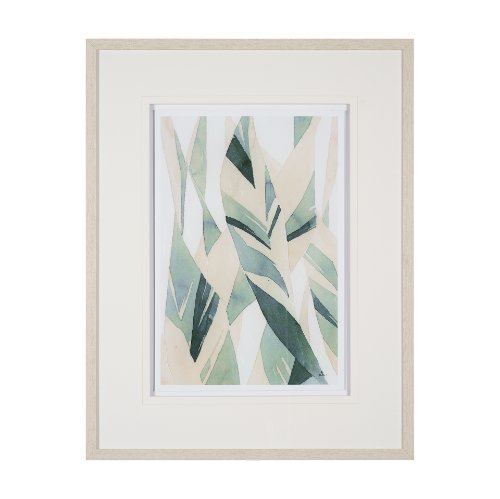 14499 - Variegated Patterns I by Mercana Studio Hand Embellished Textured Framed Art Print Matted under Glas
