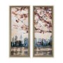 14501 - City Sunset by Mercana Studio a Hand Embellished Textured Framed Art Print Matted under Glass