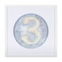 14506 - Numbers III by Mercana Studio a Hand Embellished Textured Framed Art Print Matted under Glass