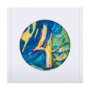 14507 - Numbers IV by Mercana Studio a Hand Embellished Textured Framed Art Print Matted under Glass