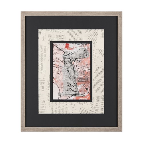 14517 - Graffiti Sculpture IV by Mercana Studio Hand Embellished Textured Framed Art Print Matted under Glas