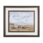 14524 - Farmland View I by Mercana Studio a Hand Embellished Textured Framed Art Print