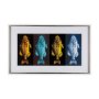 14533 - Largemouth Bass Print 4 in 1 by Simeng a Framed Art Print Matted under Glass