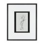 14534 - Botanical sketches I (Grey) by Mercana Studio Hand Embellished Framed Art Print Matted under Glass