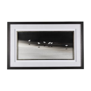 Social by Mercana Studio a Hand Embellished Textured Framed Photo Art Print Matted under Glass