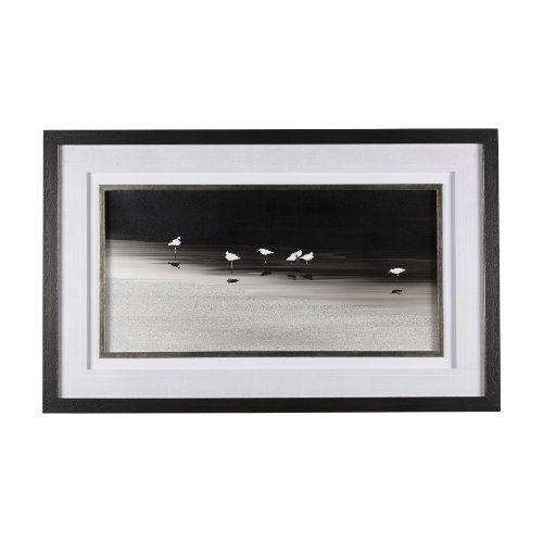 14540 - Social by Mercana Studio a Hand Embellished Textured Framed Photo Art Print Matted under Glass
