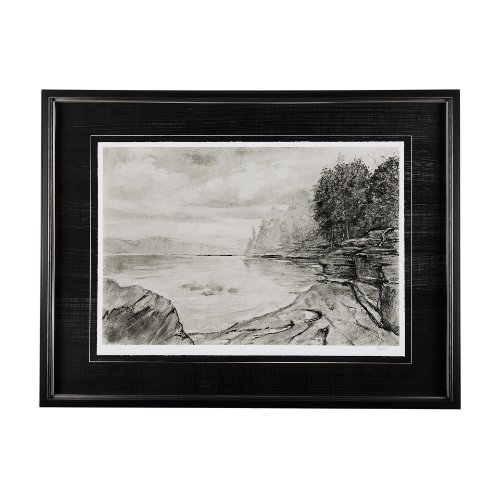 14562 - West coast chronicles II by Mercana Studio Hand Embellished Framed Art Print Matted under Glass