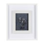 14565 - Botanical sketches V (Blue) by Mercana Studio Hand Embellished Framed Art Print Matted under Glass