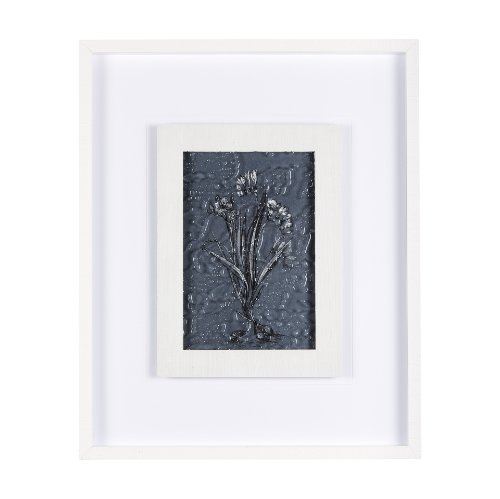 14567 - Botanical sketches III (Blue) by Mercana Studio Hand Embellished Framed Art Print Matted under Glass