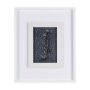 14568 - Botanical sketches IV (Blue) by Mercana Studio Hand Embellished Framed Art Print Matted under Glass