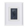 14570 - Botanical sketches II (Blue) by Mercana Studio Hand Embellished Framed Art Print Matted under Glass