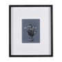 14580 - Botanical sketchesVI (Blue) by Mercana Studio Hand Embellished Framed Art Print Matted under Glass