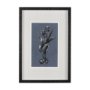 14581 - Botanical sketches I (Blue) by Mercana Studio Hand Embellished Framed Art Print Matted under Glass