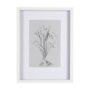 14588 - Botanical sketches III (Grey) by Mercana Studio Hand Embellished Framed Art Print Matted under Glass