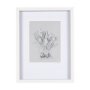 14590 - Botanical sketches V (Grey) by Mercana Studio Hand Embellished Framed Art Print Matted under Glass