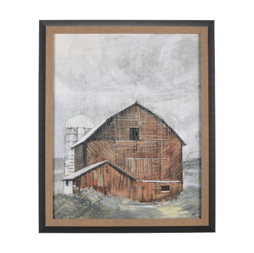 14603 - Old Barn I by Mercana Studio a Hand Embellished Textured Framed Art Print