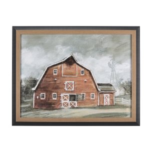 Old Barn IV by Mercana Studio a Hand Embellished Textured Framed Art Print