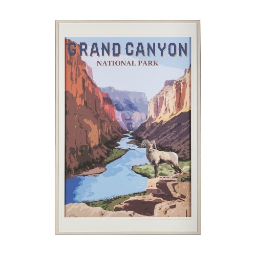 14611 - National Park -Grand Canyon by Mercana Studio a Framed Art Print Matted under Glass