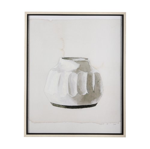 14618 - Vessel I by Mercana Studio a Hand Embellished Textured Framed Art Print Matted under Glass