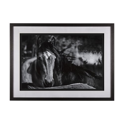 14634 - Watched Presence by Mercana Studio a Hand Embellished Textured Framed Photo Art Print Matted under G