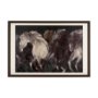 14642 - Running Wild - Quick by Mercana Studio Hand Embellished Textured Framed Art Print Matted under Glass