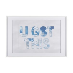 Simple Voice -This by Mercana Studio a Framed Art Print Matted under Glass