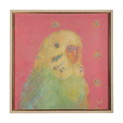 14648 - Pop Birds - Sore  by Mercana Studio a Hand Embellished Textured Framed Art Print Matted under Glass