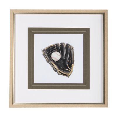 14659 - Fielders Choice by Mercana Studio a Framed Photo Art Print Matted under Glass