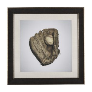Double Play I by Mercana Studio a Hand Embellished Textured Framed Photo Art Print Matted under Glas