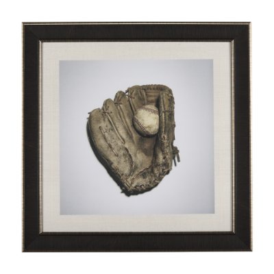 14660 - Double Play I by Mercana Studio a Hand Embellished Textured Framed Photo Art Print Matted under Glas