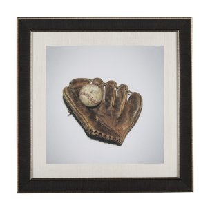 Double Play II by Mercana Studio a Hand Embellished Textured Framed Photo Art Print Matted under Gla