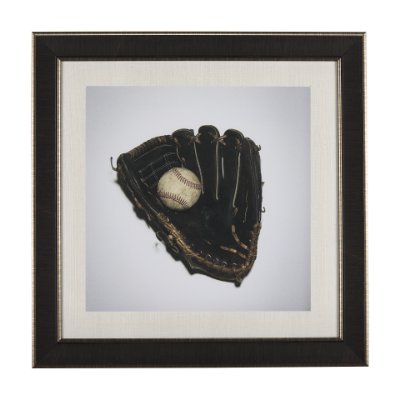 14662 - Double Play III by Mercana Studio a Hand Embellished Textured Framed Photo Art Print Matted under Gl