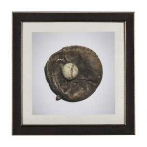 Double Play IV by Mercana Studio a Hand Embellished Textured Framed Photo Art Print Matted under Gla