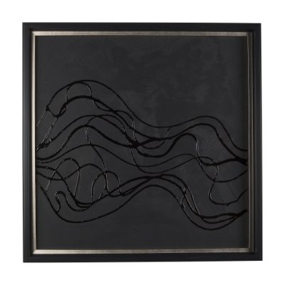 14669 - Bee Dance I by Studio M a handmade Original Framed 3D Textured Artwork