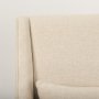 70243 - Kensington Cream Linen Fabric and Wood Accent Chair