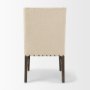 70242 - Kensington I  Cream Fabric and Solid Wood Dining Chair
