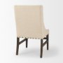 70242 - Kensington I  Cream Fabric and Solid Wood Dining Chair