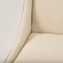 70242 - Kensington I  Cream Fabric and Solid Wood Dining Chair