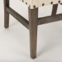 70242 - Kensington I  Cream Fabric and Solid Wood Dining Chair