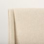 70244 - Kensington Cream Fabric Seat Brown Wood Frame Counter Stool
