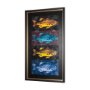 14440 - Largemouth Bass Print 4 in 1 by Mercana Studio a Hand Embellished Textured Framed Art Print