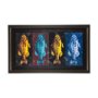 14440 - Largemouth Bass Print 4 in 1 by Mercana Studio a Hand Embellished Textured Framed Art Print