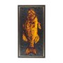 14441 - Largemouth Bass Orange by Mercana Studio a Hand Embellished Textured Framed Art Print