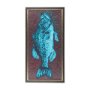 14442 - Largemouth Bass Turquoise by Mercana Studio a Hand Embellished Textured Framed Art Print