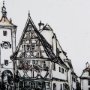 14453 - Travel memories I by Natalia a Framed Art Print Matted under Glass