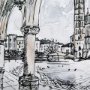 14456 - Travel memories IV by Natalia a Framed Art Print Matted under Glass