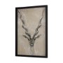 14470 - Sketch of Animal III (Antelope) Mercana Studio Hand Embellished Framed Art Print Matted under Glass