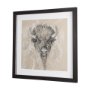 14487 - Sketch of Animal IX (Bison) by Mercana Studio Hand Embellished Framed Art Print Matted under Glass